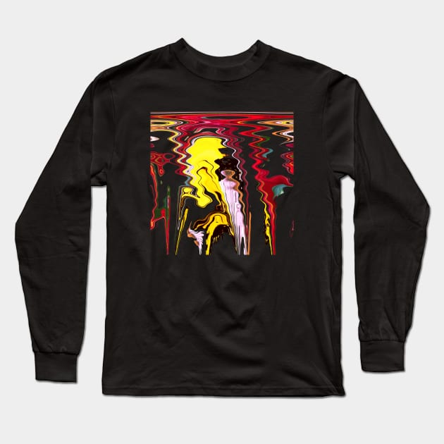 Molten paint Long Sleeve T-Shirt by VarietyStarDesigns